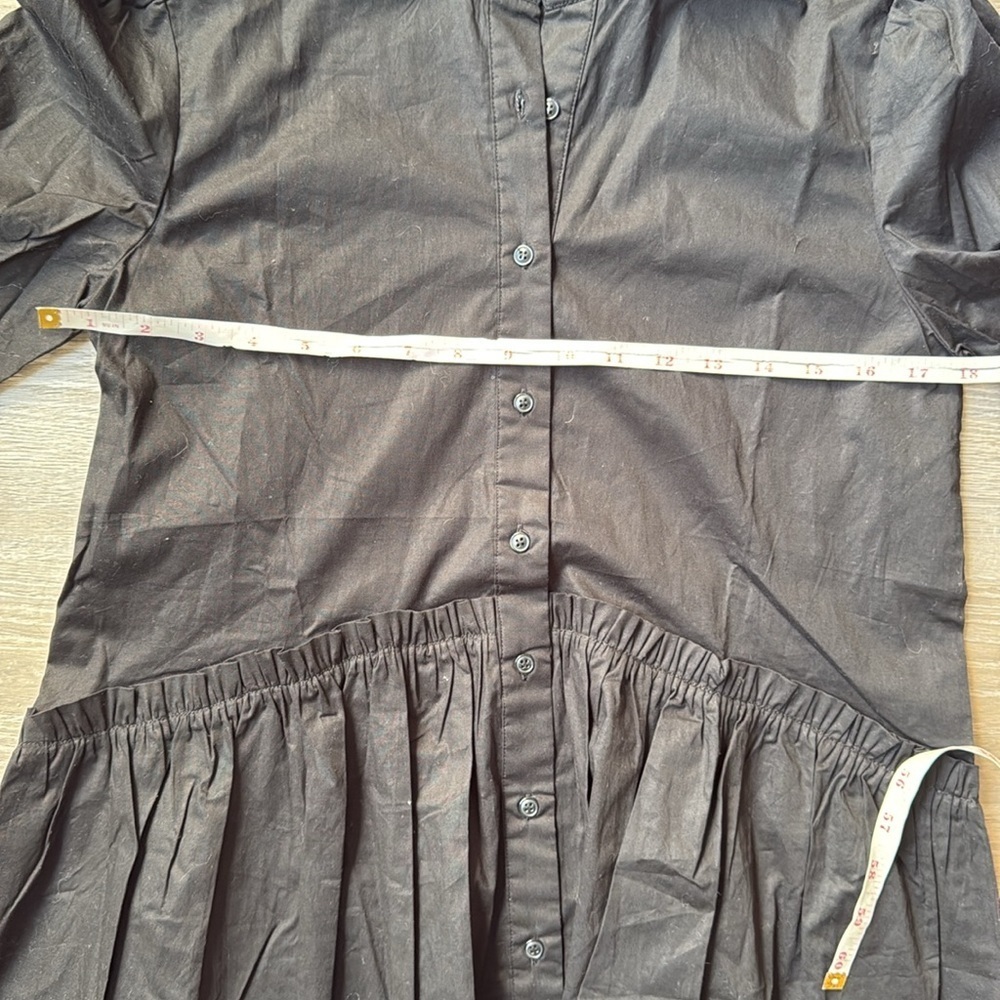 NEW Taylor Tillman Liza Ruffle poplin cotton dress Small - Picture 10 of 12